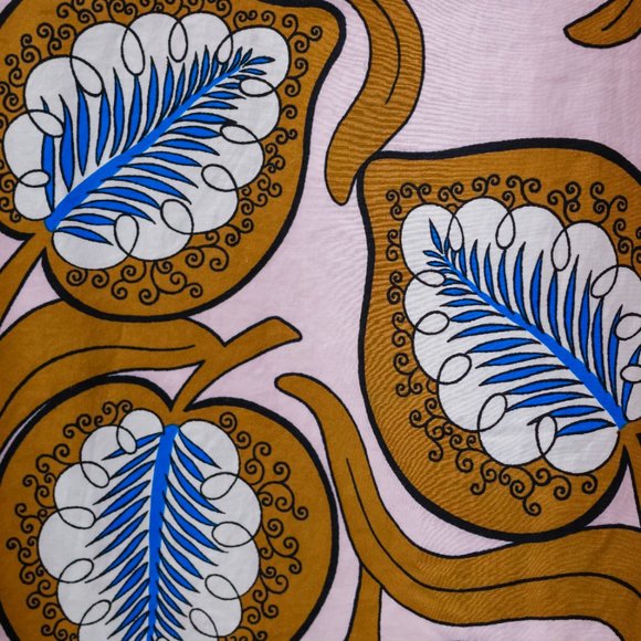 Marni SS/18 Caramel Desert-Print Leaf Short-Sleeve Blouse - Picture 7 of 11